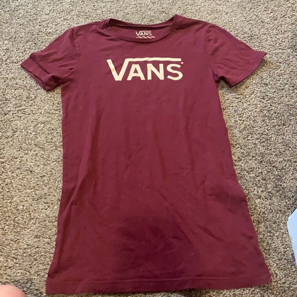 Burgundy Vans tee! - Picture 1 of 2